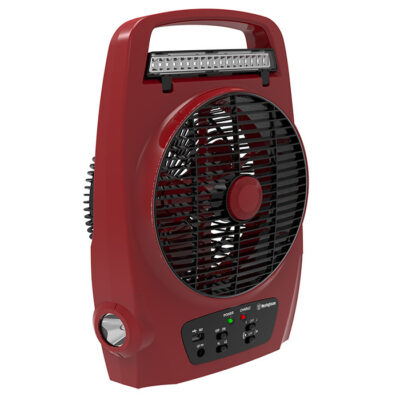 Ventilador recargable 8″ Rojo WestingHouse 72756