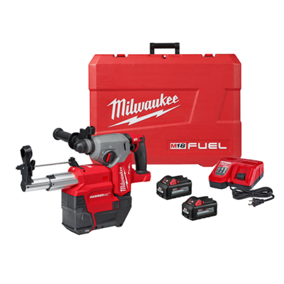 Kit de Rotomartillo M18 FUEL™ SDS Plus de 1″ con Extractor de Polvo Milwaukee