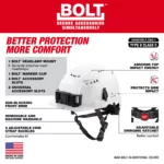 BOLT Front Brim Vented Safety Helmet Walk Around