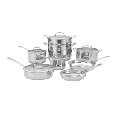 Set de Ollas 13 Piezas Acero Inoxidable Cuisinart