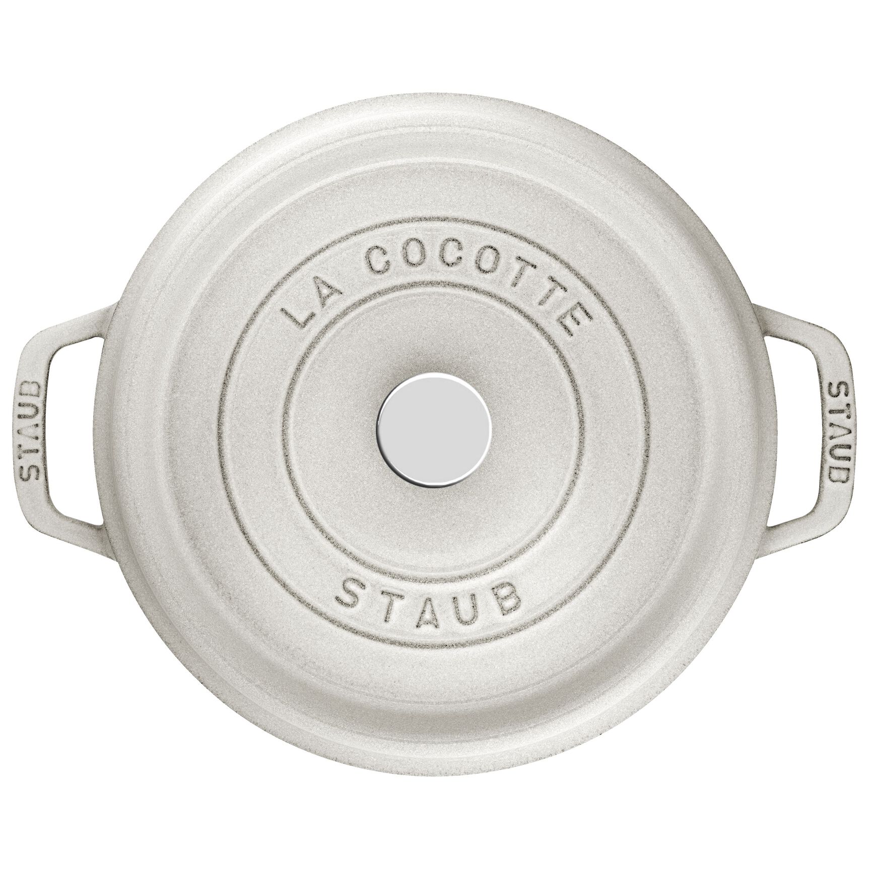 Olla de Hierro Fundido La Cocotte 22cm 2.6L Blanca Staub - Imagen 4