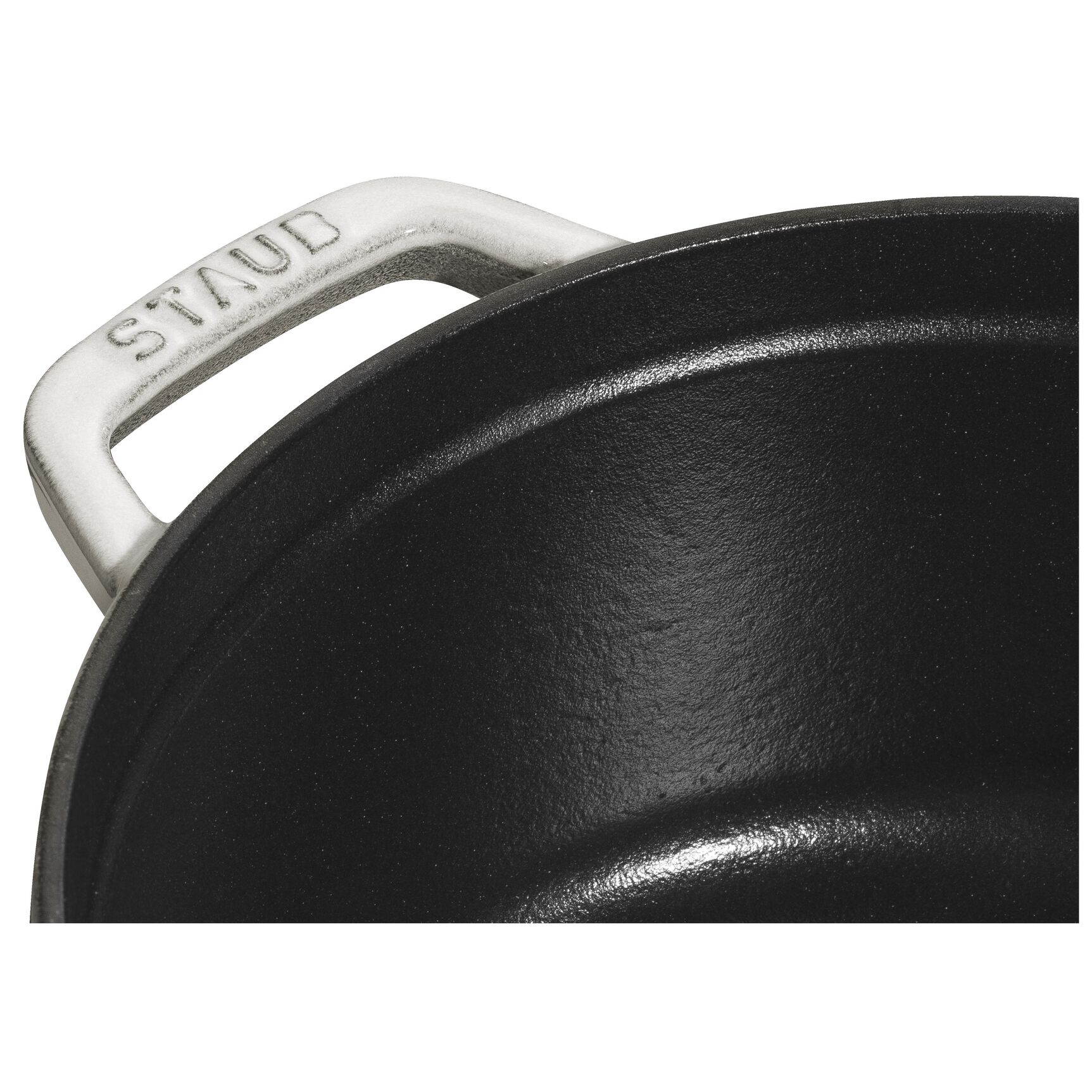 Olla de Hierro Fundido La Cocotte 22cm 2.6L Blanca Staub - Imagen 3