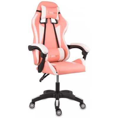 Nenotech silla gaming max rosado / blanco 220LB,90-135G,GL2-A70784