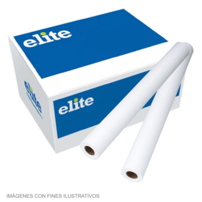 Elite caja rollo para plotter 75 gramos 91 cm (36 pulg) x 50 mts n2” 10B4DF  4und