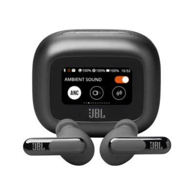 JBL Live Beam 3 Auriculares True Wireless con cancelación de ruido con diseño Stick Closed y Smart Charging Case™.