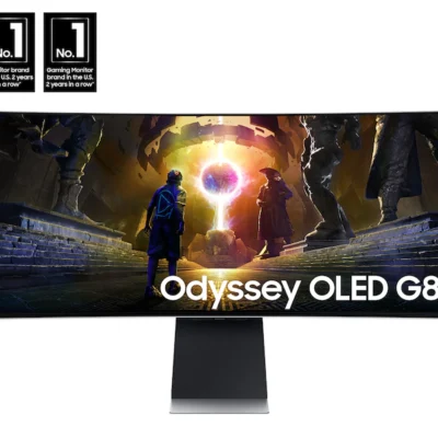 Samsung Monitor 34″ LS34DG856SNXZA Smart OLED Curvo 175Hz UWQHD