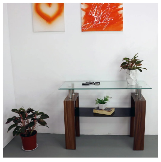 Mesa de Entrada Moderna Tokoa con Vidrio - Image 6