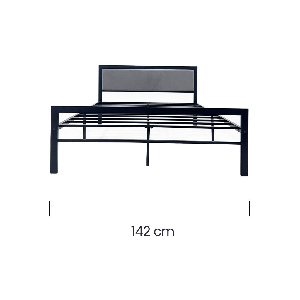 Cama Matrimonial Metálica Tokoa Respaldar - Image 3