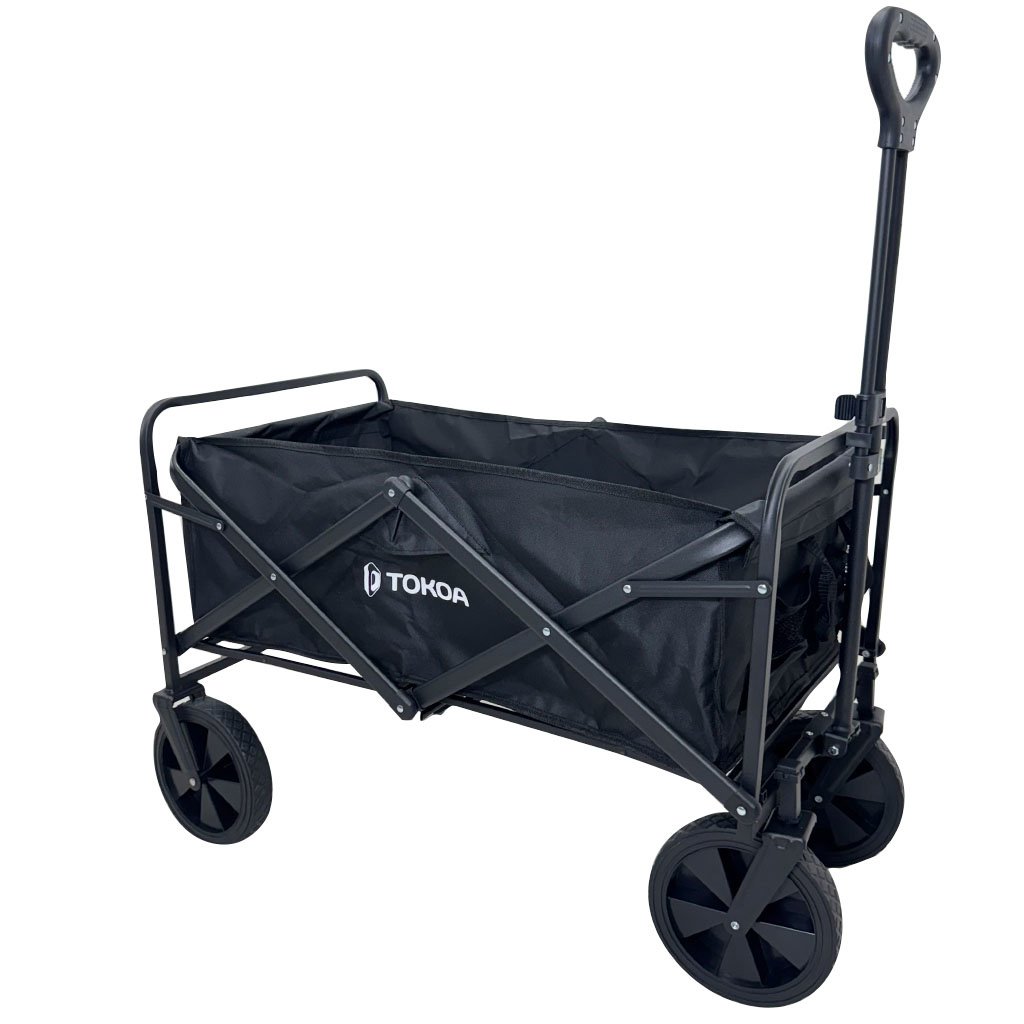 Carro Plegable Tokoa Metal con Tela Negra - Image 2
