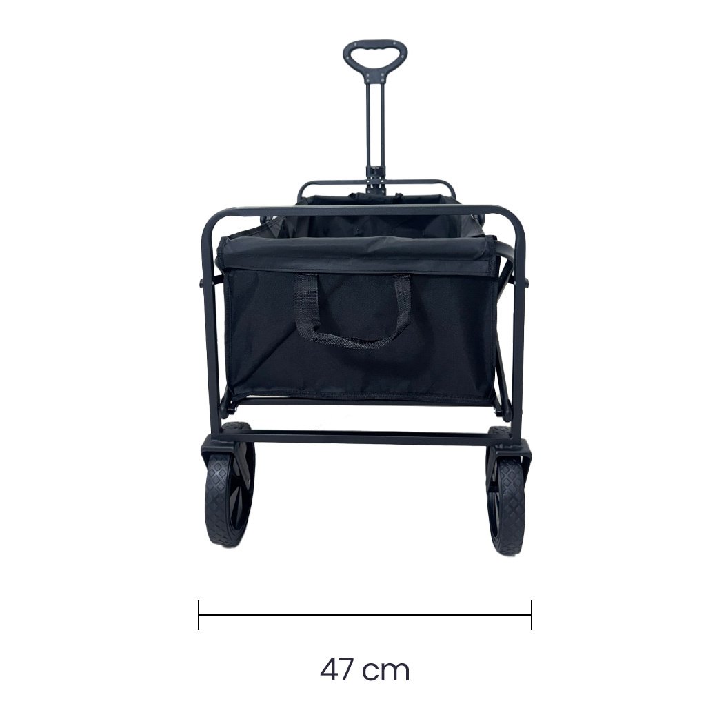 Carro Plegable Tokoa Metal con Tela Negra - Image 4