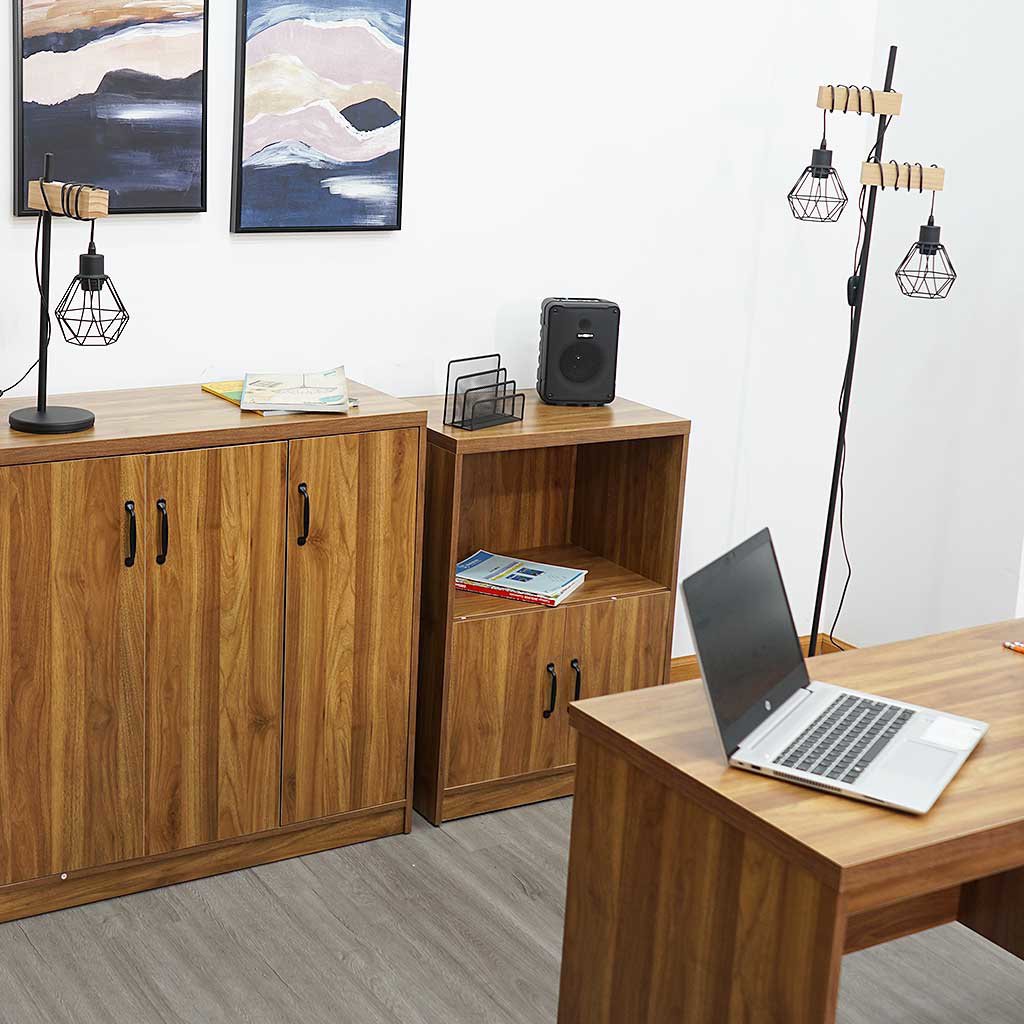 Credenza Tokoa Compacta con Puertas Café - Image 5