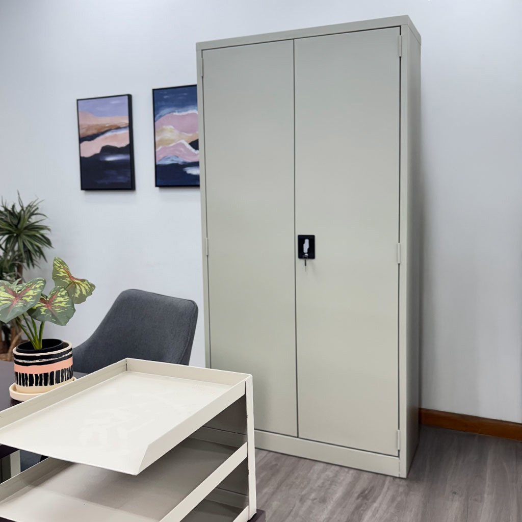 Armario Metálico Continental 2 Puertas Beige - Image 5