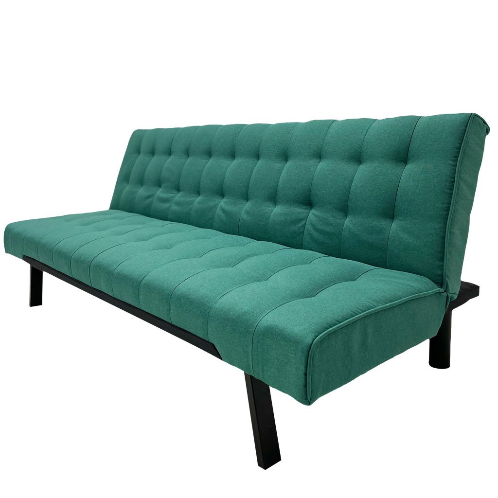 Sofá Cama Tokoa Lino Turquesa Convertible - Image 2