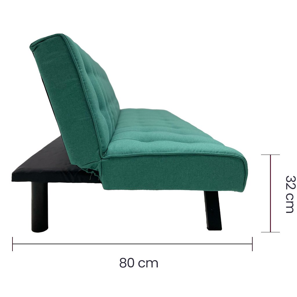 Sofá Cama Tokoa Lino Turquesa Convertible - Image 4