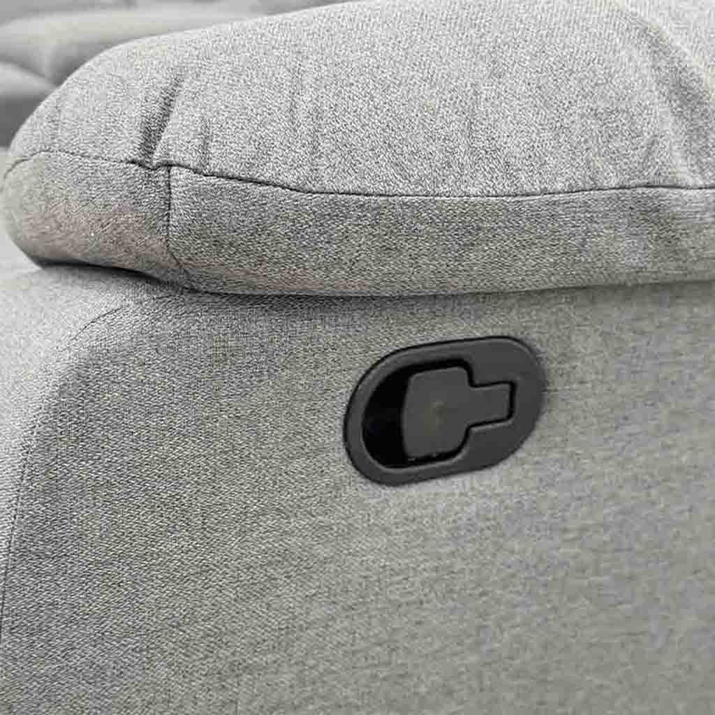 Sillón Reclinable Tokoa en Tela Lino Gris Oscuro - Image 6