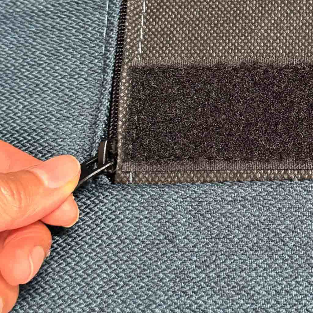 Sofá en L Tokoa Azul Marino con Baúl y Función Cama - Image 7