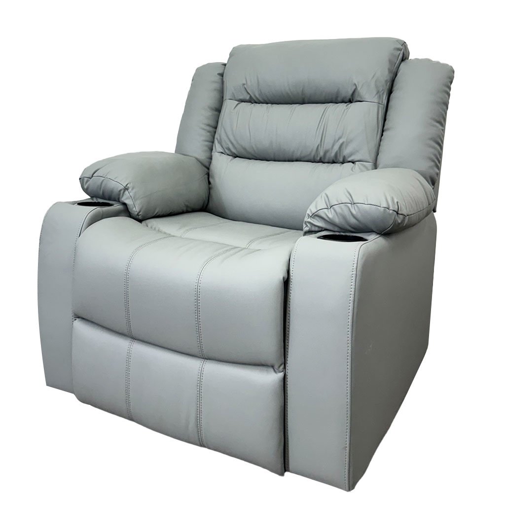 Sillón Reclinable Tokoa Vinilo Antirayas Gris
