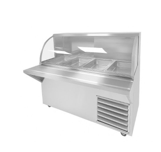 Barra Veromatic Vidrio Curvo 4 Bandejas 120v