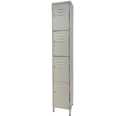 Locker Metálico Continental 4 Espacios Beige