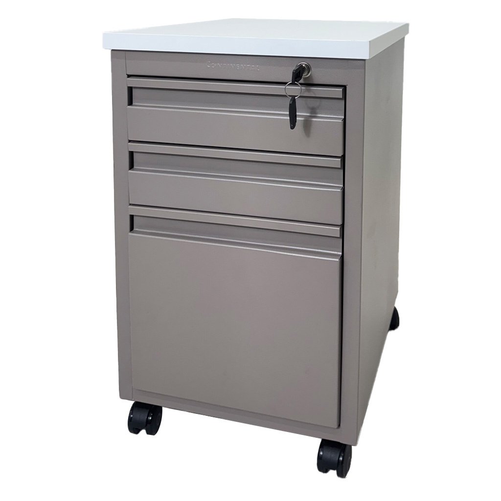 Archivero Móvil Continental 3 Gavetas Blanco - Image 2