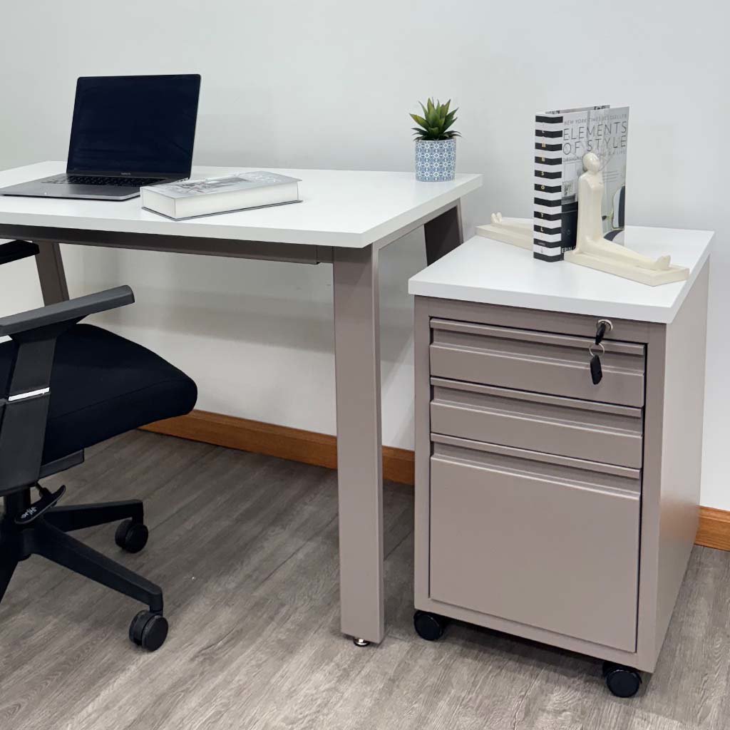 Archivero Móvil Continental 3 Gavetas Blanco - Image 5