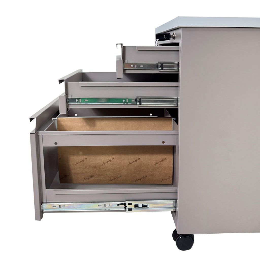 Archivero Móvil Continental 3 Gavetas Blanco - Image 6