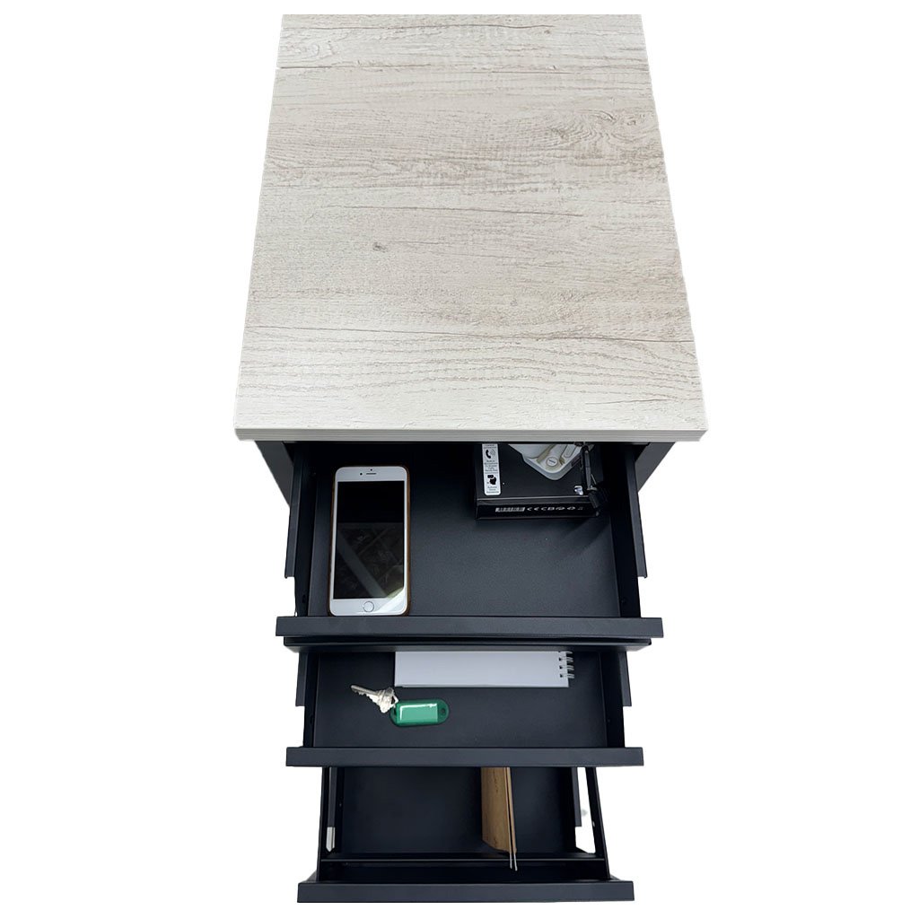 Archivero Móvil Continental 3 Gavetas Negro - Image 7