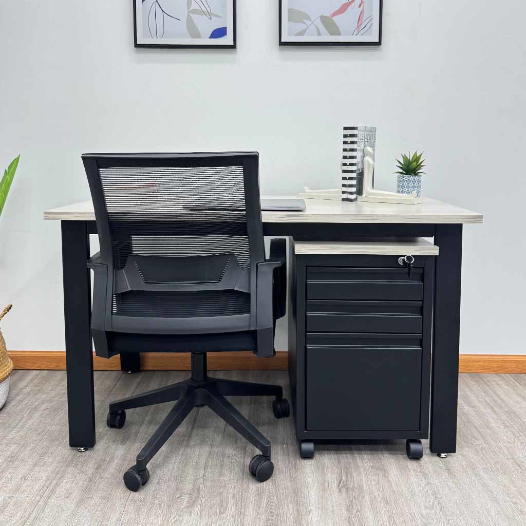 Archivero Móvil Continental 3 Gavetas Negro - Image 8