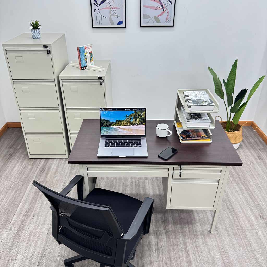 Archivero Metálico Continental 3 Gavetas Beige - Image 7