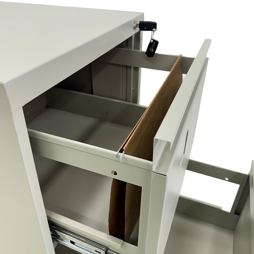 Archivero Metálico Continental 3 Gavetas Beige - Image 8