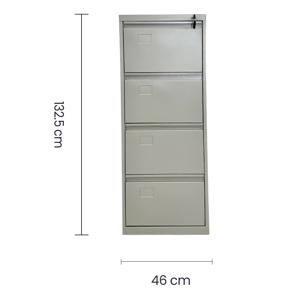 Archivero Metálico Continental 4 Gavetas Beige - Image 3