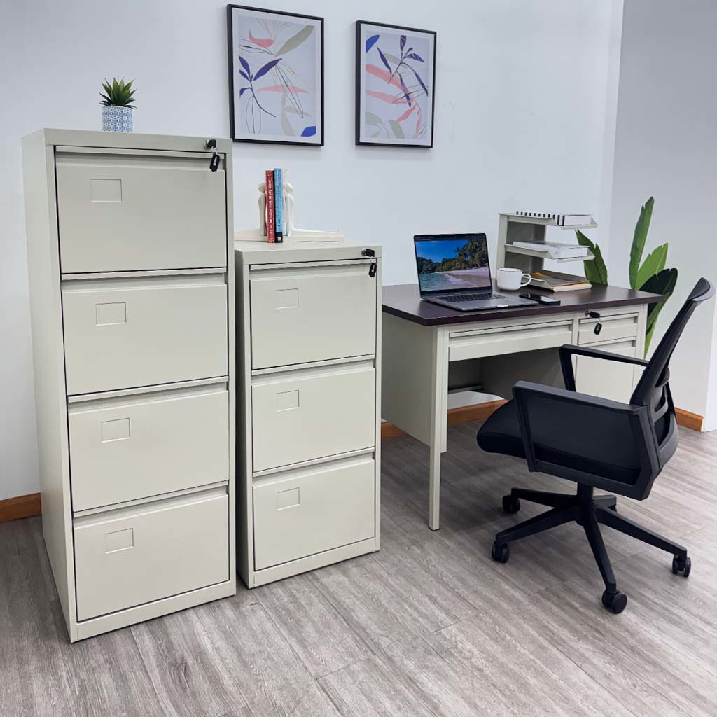 Archivero Metálico Continental 4 Gavetas Beige - Image 6