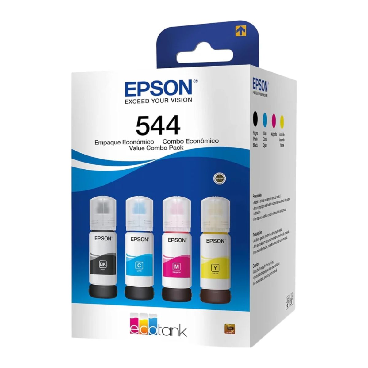 Pack de tintas Epson T544 negro cian magenta amarillo