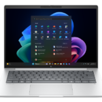 Machu_14N_Next Gen AI PC_Elitebook_GlacierSilver_StartMenu_No-CPicon_WhiteBG_FrontOpen_6822752