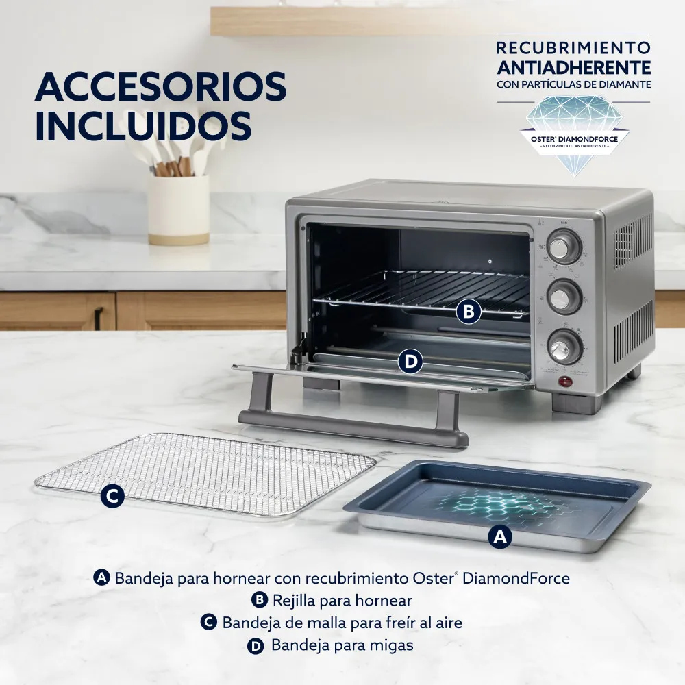 Horno con Freidora de Aire 17L TSSTTV17MAFNS Oster - Imagen 5