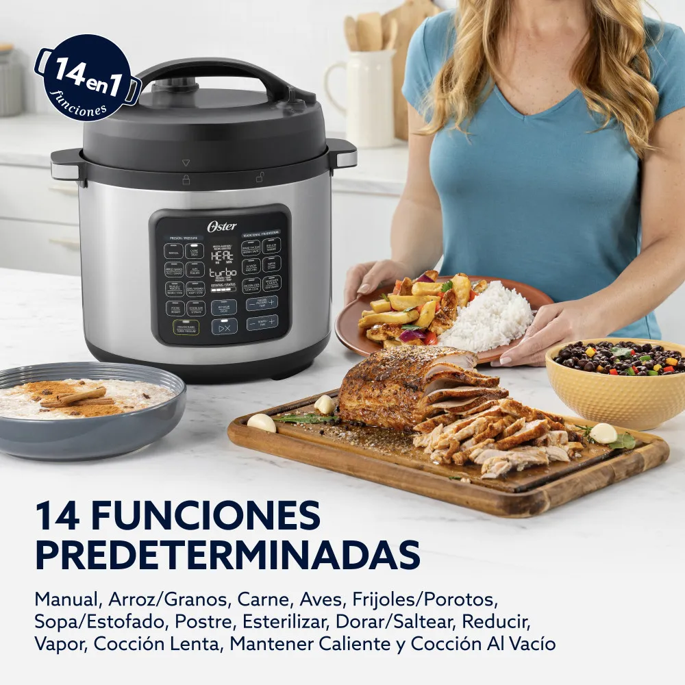 Multiolla Turbo 5.7L 1400W 14 Funciones CKSTPCECT57DF2 Oster - Imagen 3