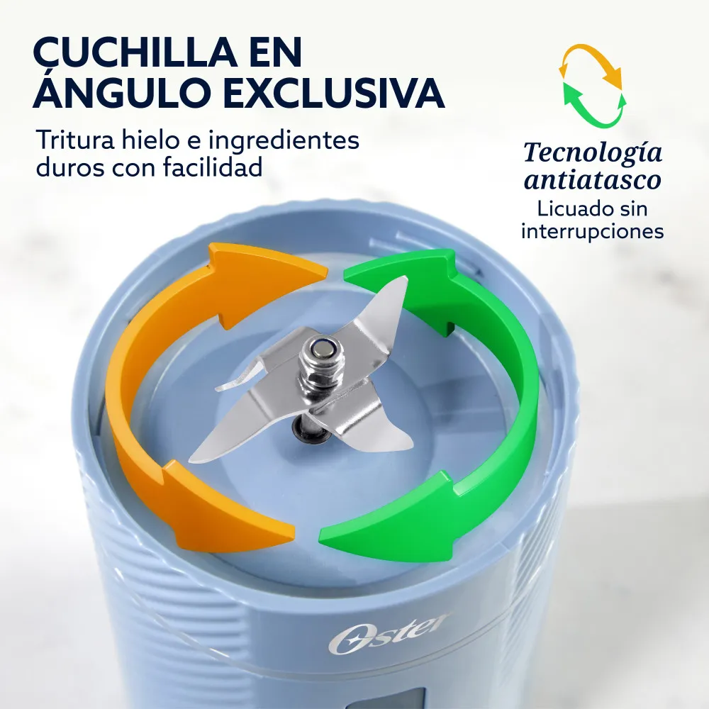 Licuadora Portátil GoMAX 590ml USB-C BLSTGFP-MH20 Oster - Imagen 5