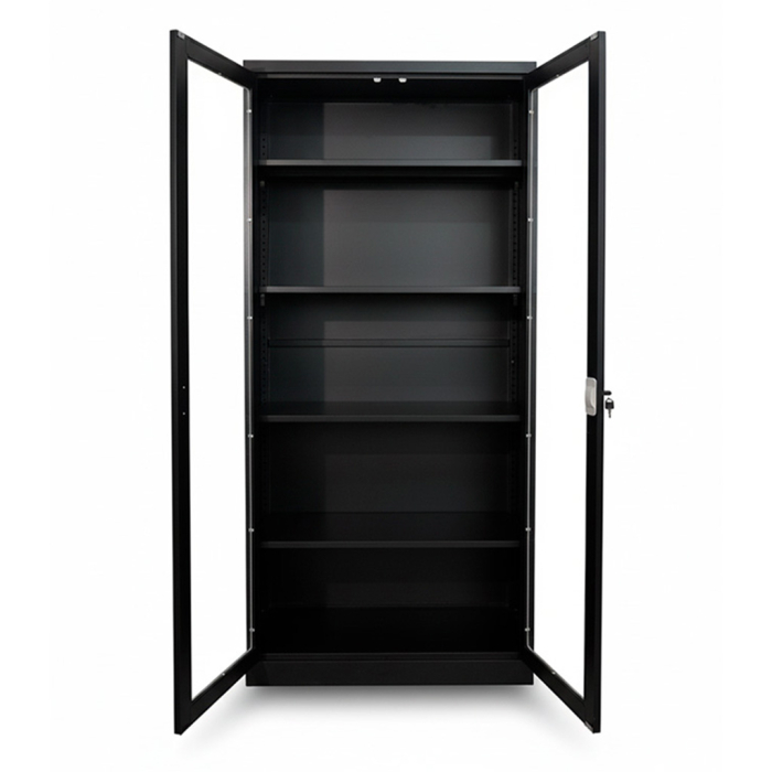 ARMARIO 2 PUERTAS C/VIDRIO NEGRO - Imagen 4