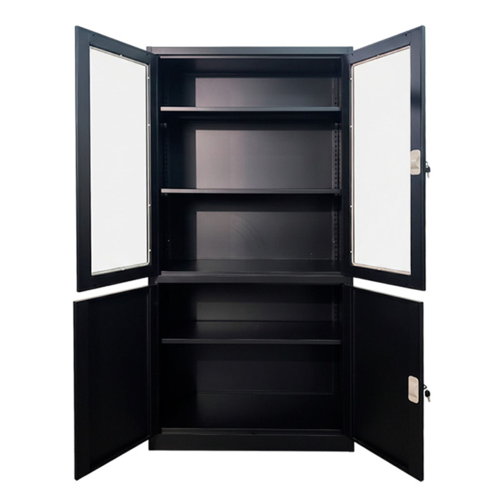 ARMARIO 4 PUERTAS NEGRO - Imagen 2