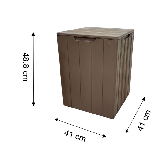 2 SILLAS+MESA PLASTICA MARRON CHOCOTERRA - Imagen 5