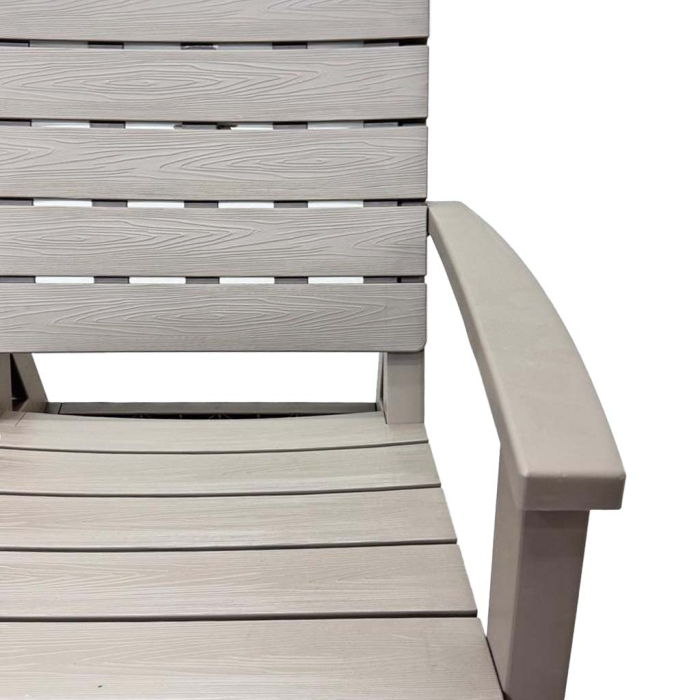 2 SILLAS+MESA PLASTICA MARRON CHOCOTERRA - Imagen 6