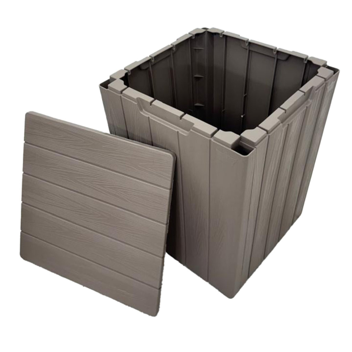 2 SILLAS+MESA PLASTICA MARRON CHOCOTERRA - Imagen 8