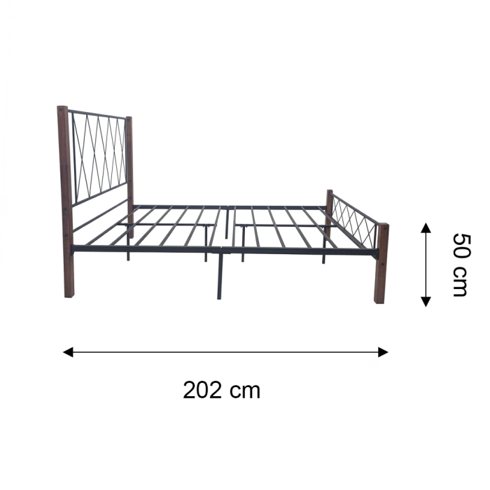 CAMA MATRIMONIAL RESPALDO METAL - Imagen 7