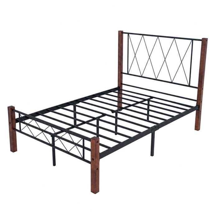 CAMA MATRIMONIAL RESPALDO METAL - Imagen 4