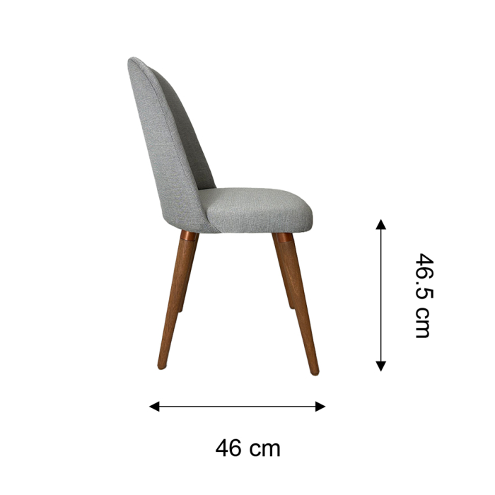 SILLA COMEDOR MADERA GRIS - Imagen 2