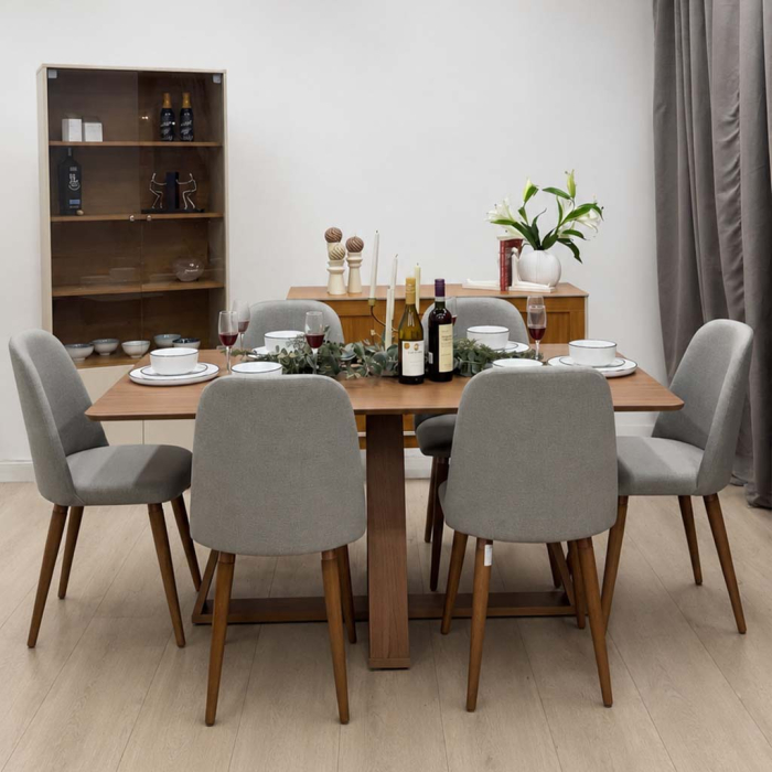 SILLA COMEDOR MADERA GRIS - Imagen 3