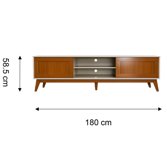 MESA TV 180CM OFF WHITE - Imagen 2