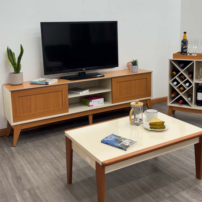 MESA TV 180CM OFF WHITE - Imagen 4